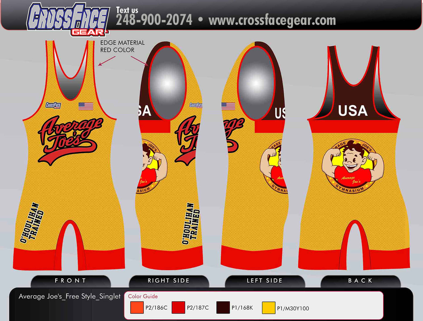 Average Joe (Two Tone) Full Sublimated Singlet