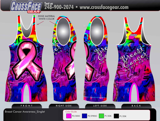 Breast Cancer Awareness Full Sublimated Singlet