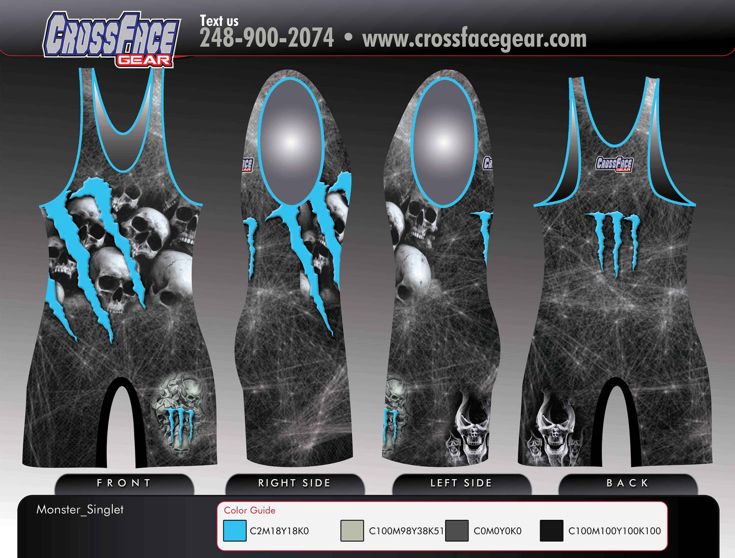 Monster Full Sublimated Singlet