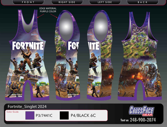 Fortnite Full Sublimated Singlet