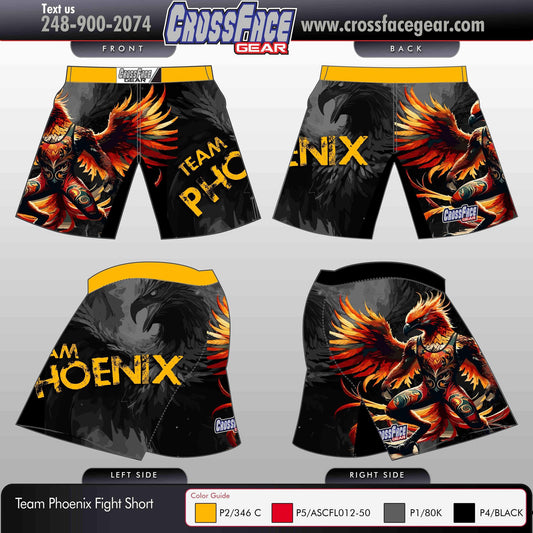 Team Phoenix Full Sublimated Athletic Shorts