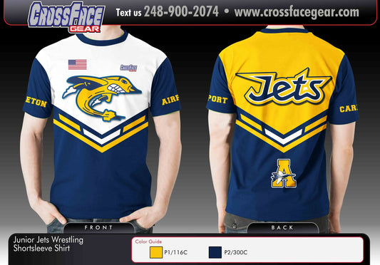 Michigan Junior Jets Full Sublimated Short Sleeve Shirt (BOYS)