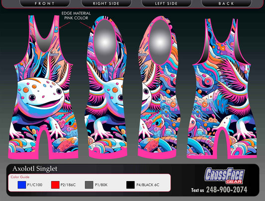 Axolotl Full Sublimated  Singlet