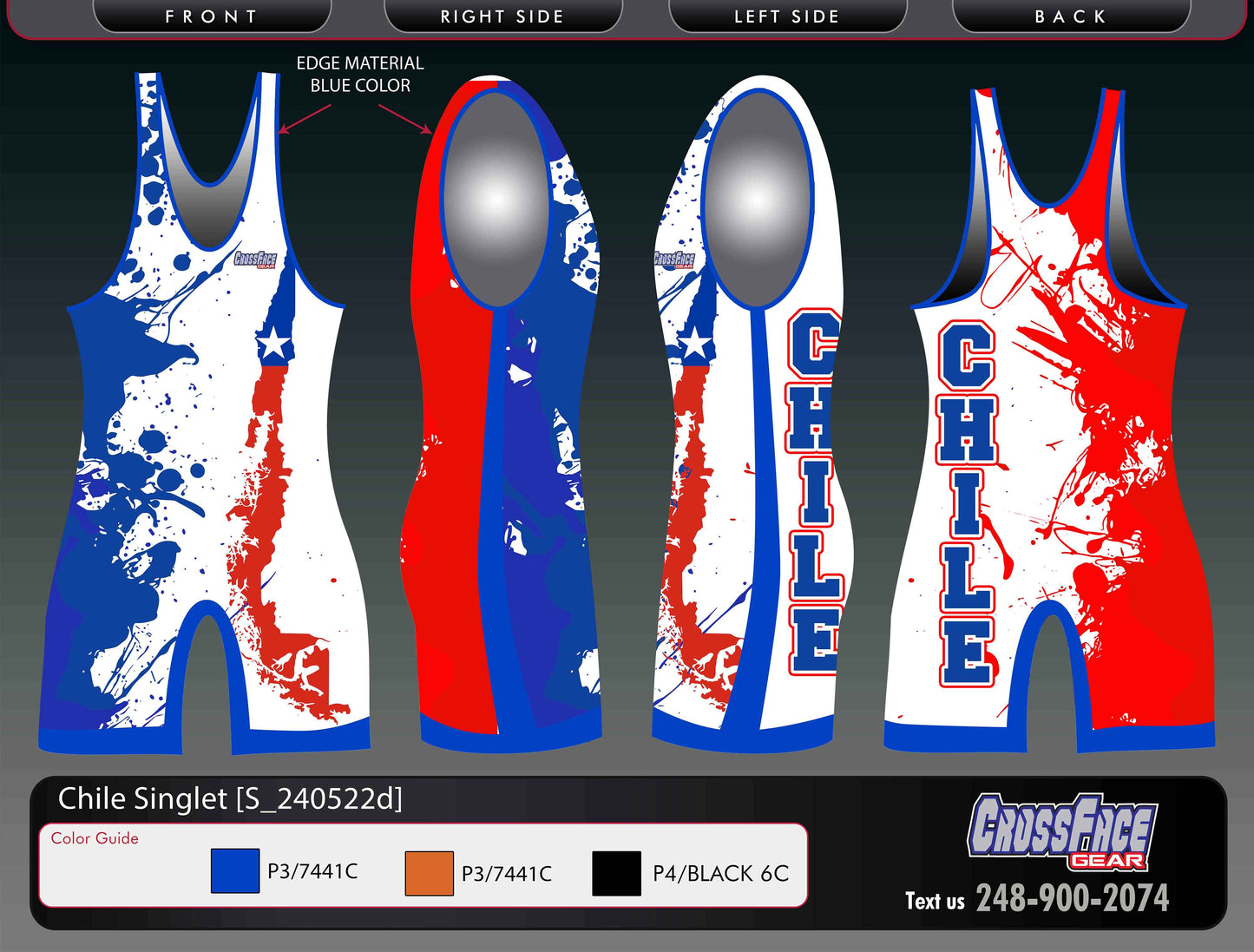 Chile Full Sublimated Singlet