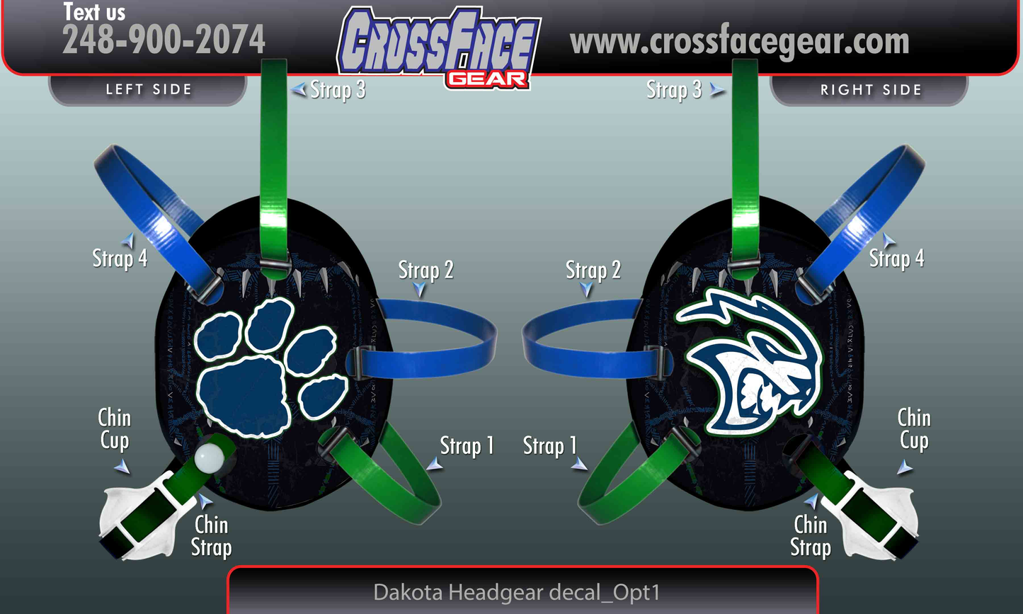 Dakota Wrestling Club Custom Wrestling Headgear 1