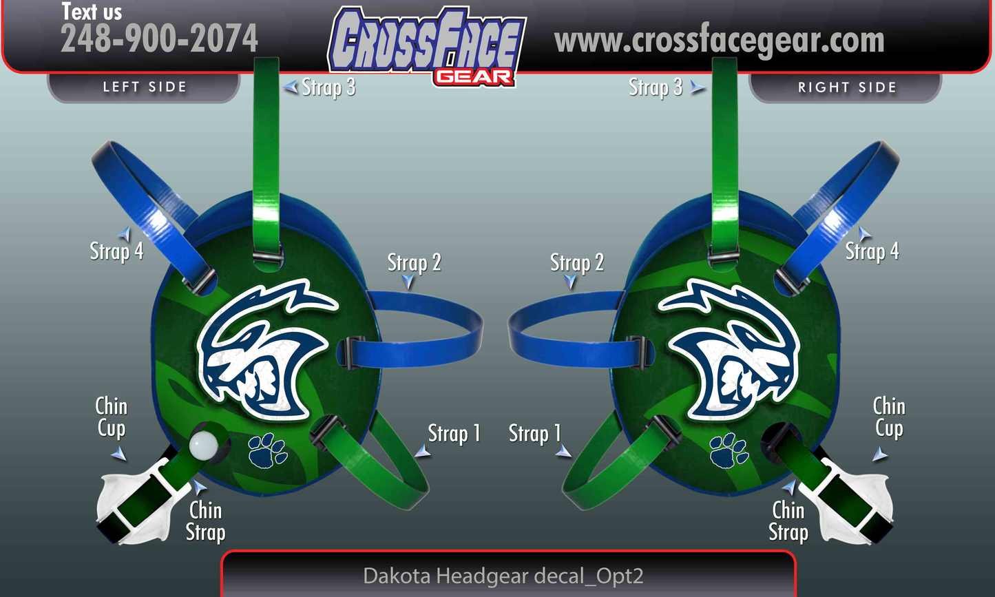 Dakota Wrestling Club Custom Wrestling Headgear 2