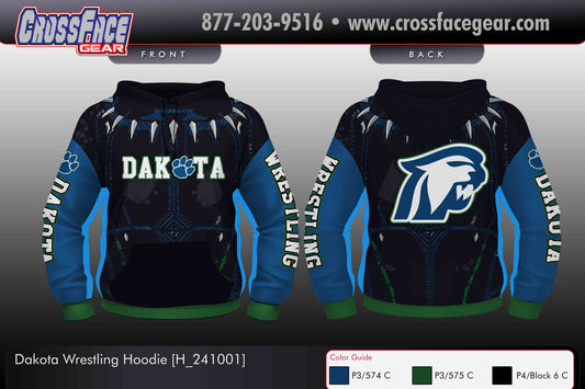 Dakota Wrestling Club Full Sublimated Hoodie