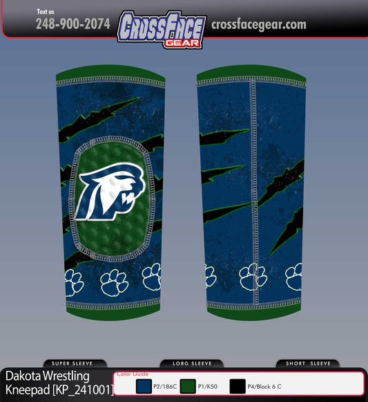 Dakota Wrestling Club Custom Kneepads