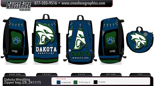 Dakota Wrestling Club Zipper Bag 2