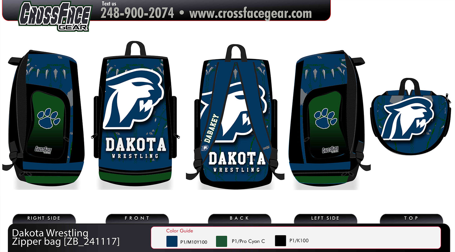 Dakota Wrestling Club Zipper Bag 3