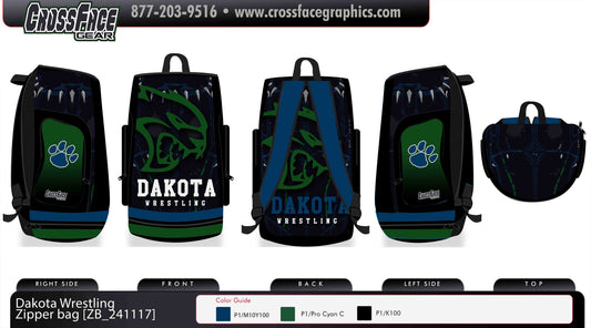 Dakota Wrestling Club Zipper Bag 1