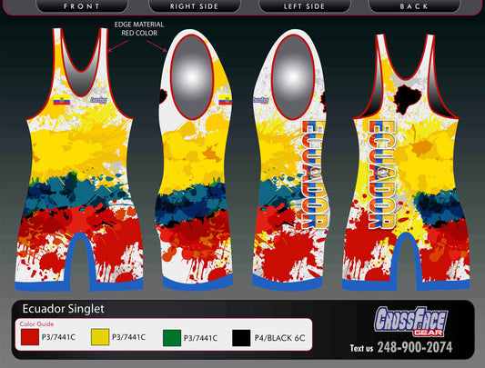 Ecuador Full Sublimated Singlet