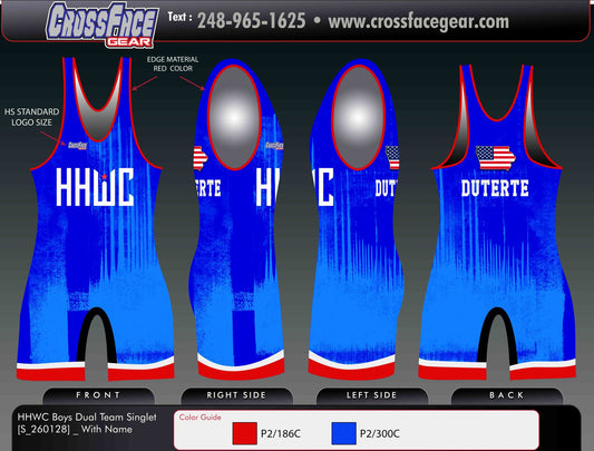 HHWC Boys Dual Full Sublimated Singlet (S_260128)