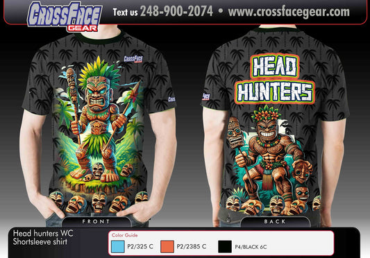 Headhunters Wrestling Club Full Sublimated Short Sleeve Shirt