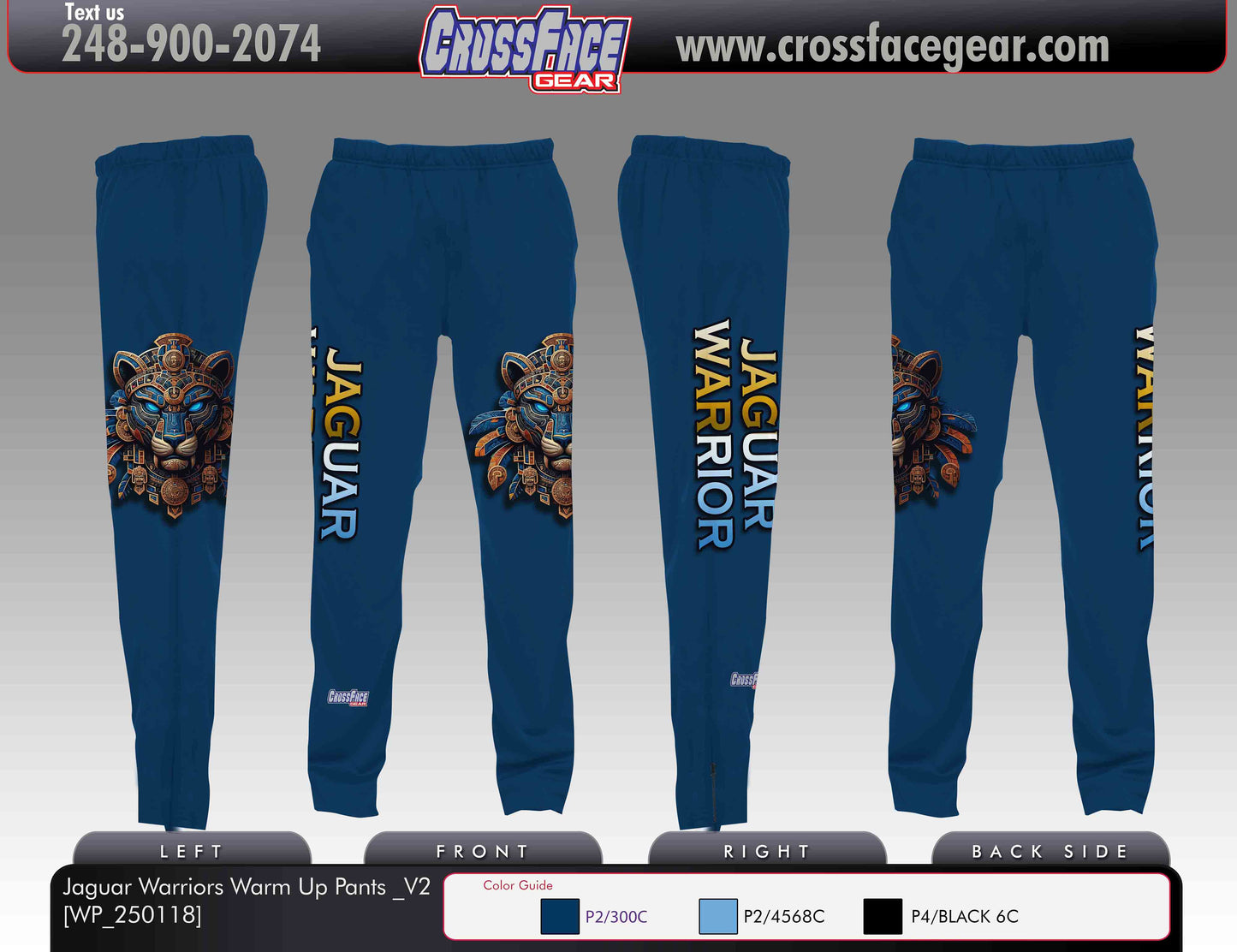 Jaguar Warriors Full Sublimated Warm Up Pants V2