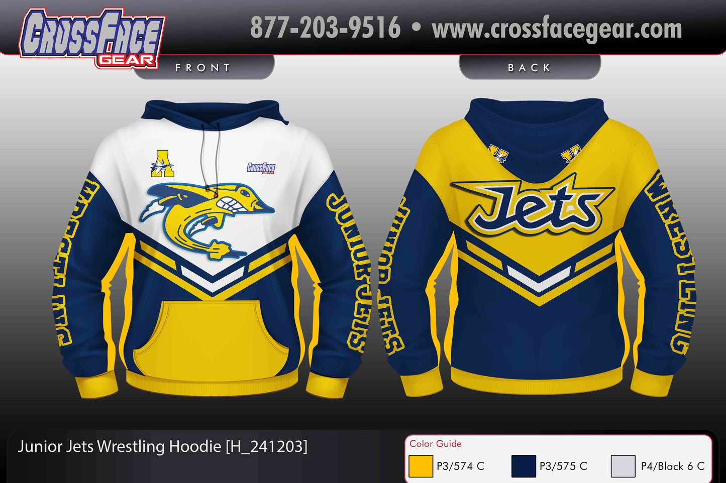 Airport Junior Jets Full Sublimated Hoodie (BOYS)