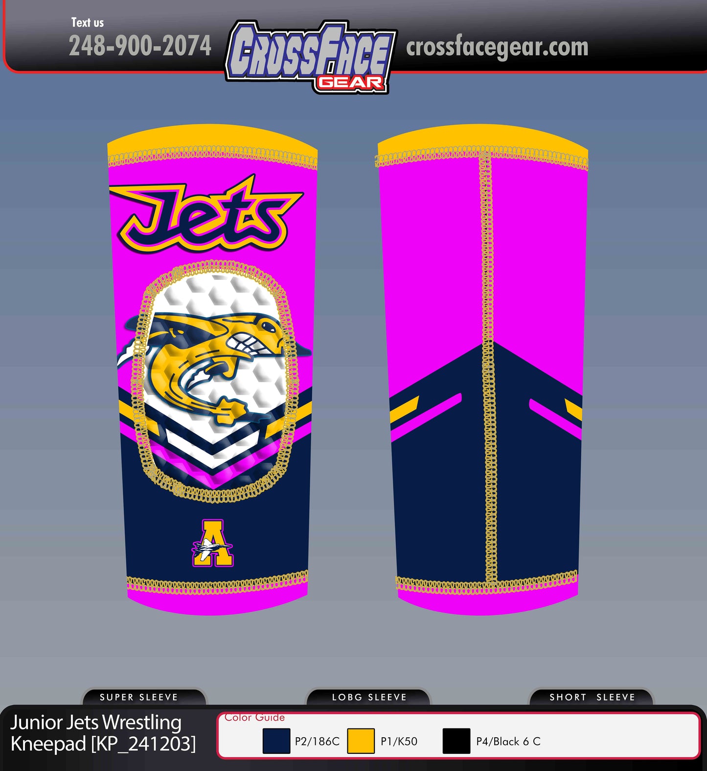 Airport Junior Jets Custom Kneepads (GIRLS)