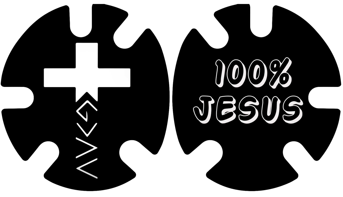 100% Jesus Headgear Decal