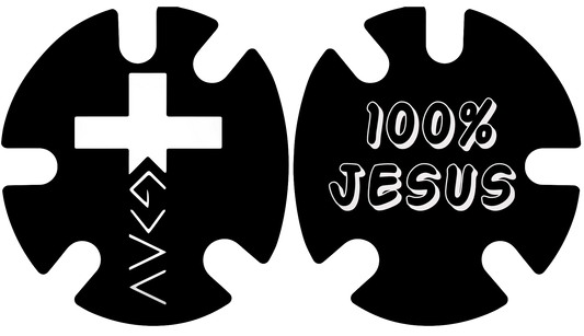 100% Jesus Headgear Decal