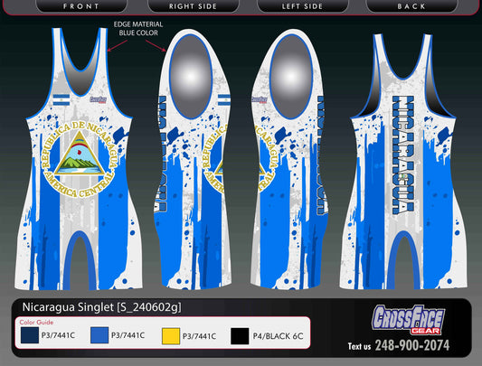 Nicaragua Full Sublimated Singlet