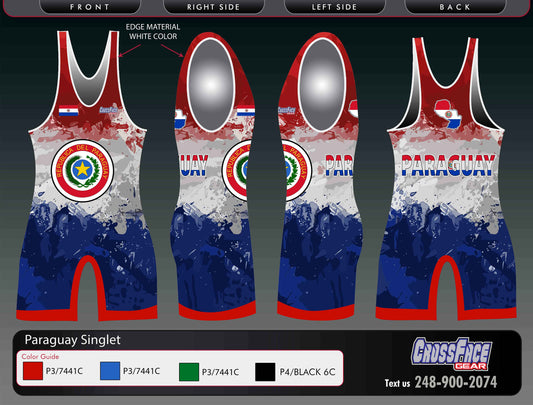 Paraguay Full Sublimated Singlet