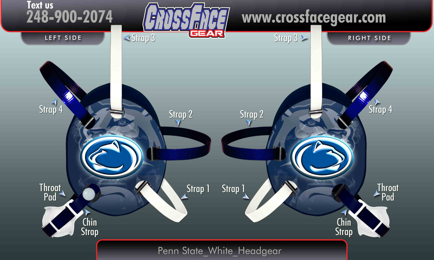 Penn State (BLUE) Custom Wrestling Headgear