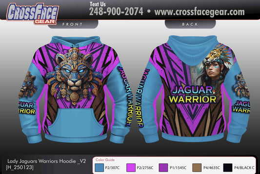 Lady Jaguar Warriors Full Sublimated Hoodie V2