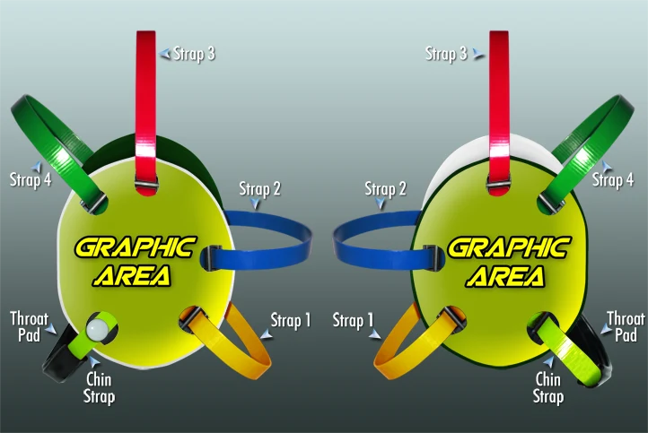 Custom headgear with graphics