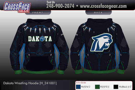 Dakota Wrestling Club Full Sublimated Hoodie 1