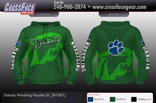 Dakota Wrestling Club Full Sublimated Hoodie 2