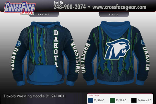 Dakota Wrestling Club Full Sublimated Hoodie 3