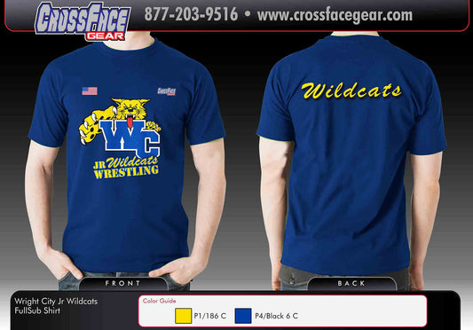 Wright City Jr Wildcats Full Sublimated Parent Shirt