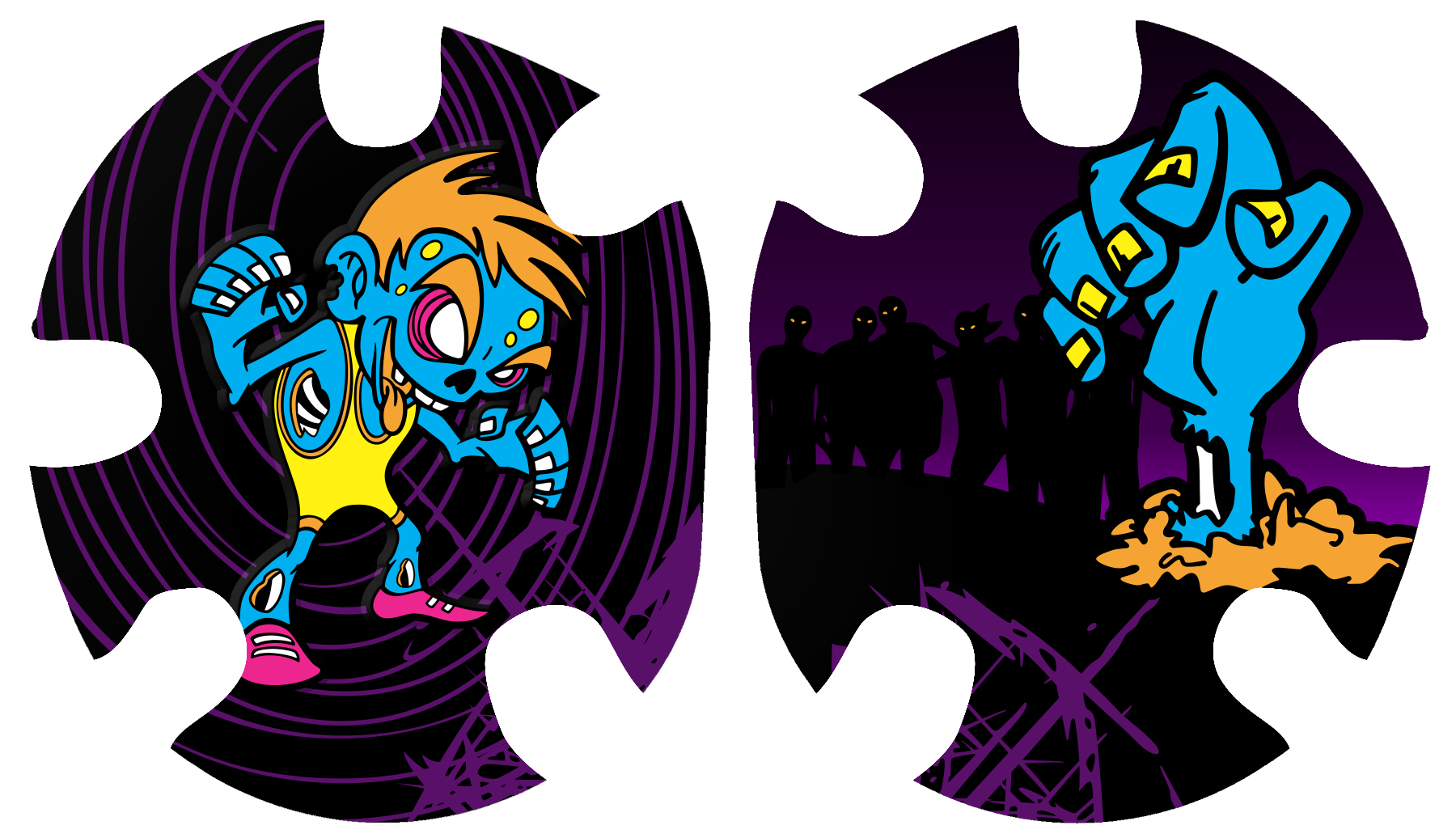 Cool Zombie Headgear Decal