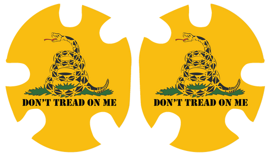 Dont Tread On Me YELLOW Headgear Decal