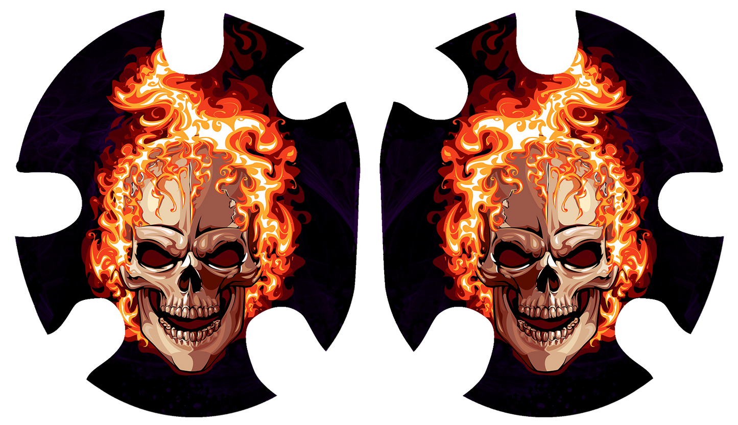 Ghost Rider RED Headgear Decal