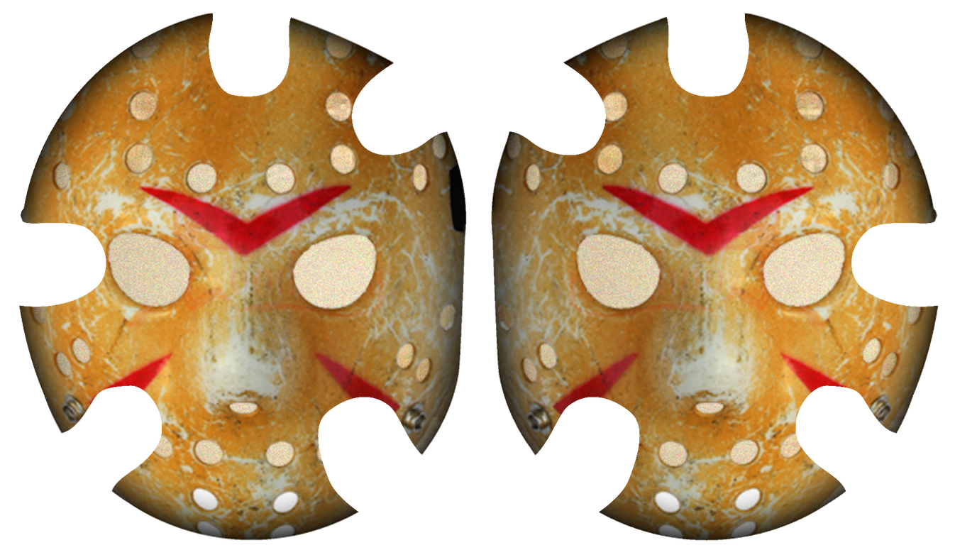 Jason Mask Headgear Decal crossfaceGEAR