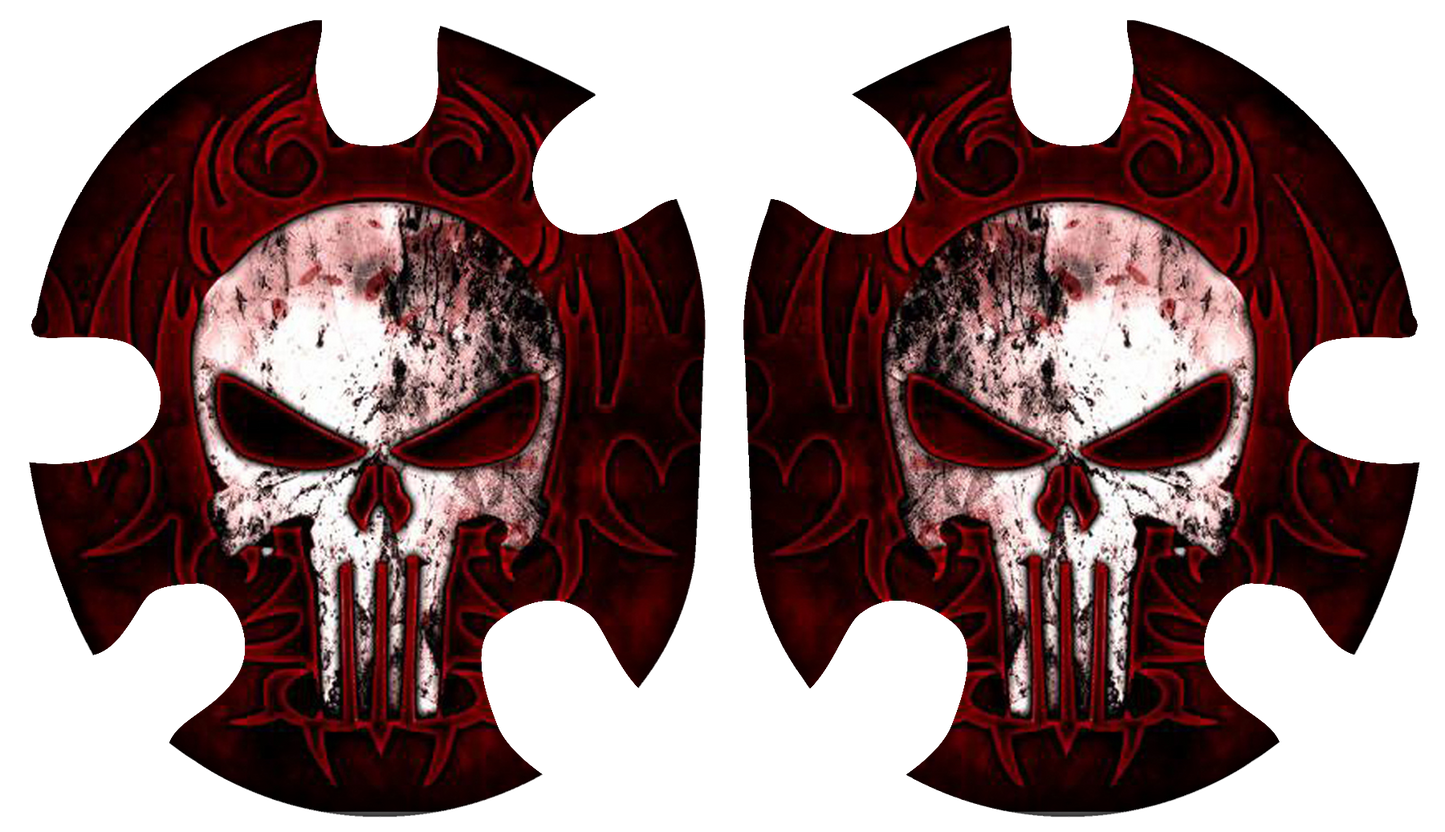 Punisher RED Headgear Decal