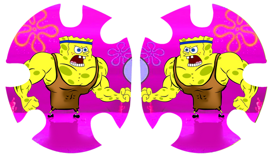 Spongebob Wrestling Headgear Decal