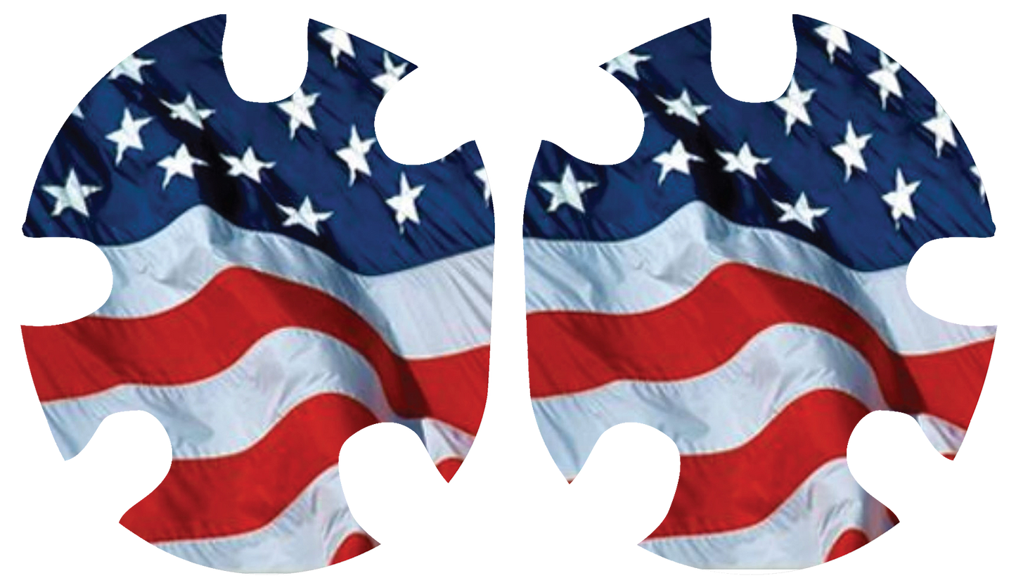 USA Flag Headgear Decal