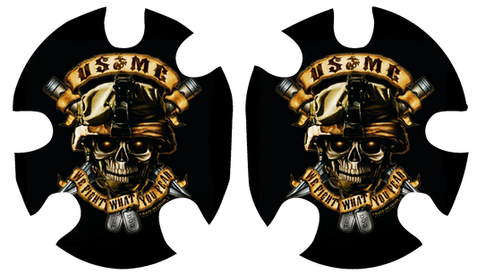 USMC We Fight What you Fear Headgear Decal